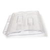 Picture of 2 card cardholder / carrying case rigid plastic Double Slider Bar with lock clear (horizontal / landscape). 60270270